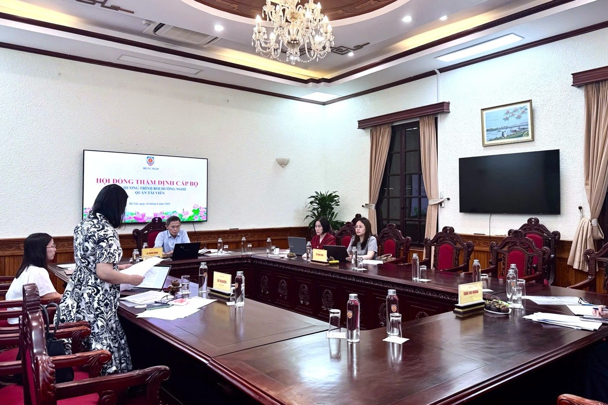 Thẩm định cấp Bộ các Chương trình bồi dưỡng nghề Quản tài viên
