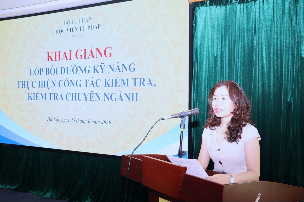 Khai giảng Lớp bồi dưỡng kỹ năng thực hiện công tác kiểm tra, kiểm tra chuyên ngành